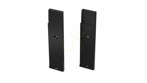 Check ALU blanking plug for LUMINES FLARO LED profile black lacquered right straight