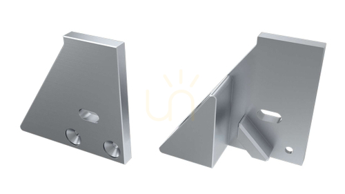 Check ALU cap for LUMINES I10 10mm silver LED profile right with support with hole