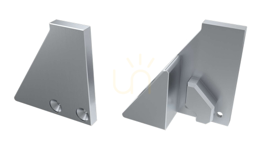 ALU cap for LUMINES I6 6mm silver LED profile right with support