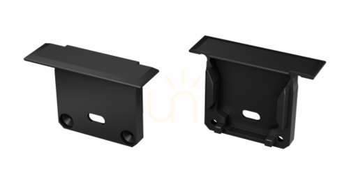 Check ALU cap LUMINES inDILEDA black lacquered with hole