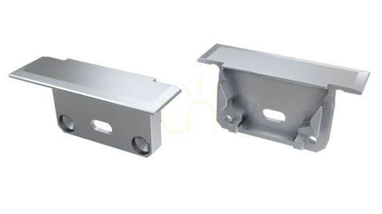 Check ALU cap for LUMINES inSILEDA LED profile silver with hole ALU cap for LUMINES inSILEDA LED profile silver with hole