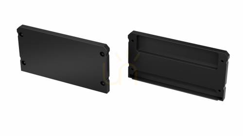 Check Black aluminium end cap without cable hole for Lumines LARGO M2 12-0422-11