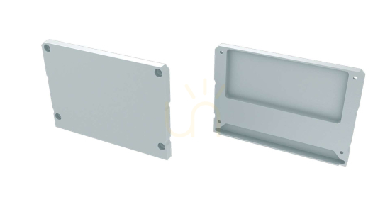 ALU blanking plug for LUMINES LARGO M1+LARGO LED profile white