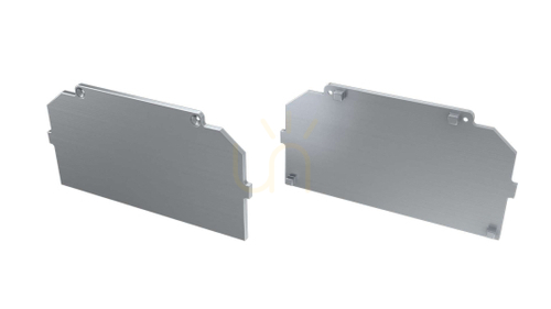 Check Straight aluminium end cap for Lumines LARGO M4, silver, 12-0505-11