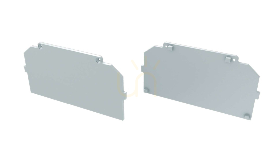 ALU blanking plug for LUMINES LARGO M4 LED profile white straight