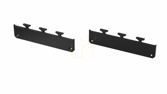ALU blanking plug for LUMINES LARGO M1 LED profile black lacquered