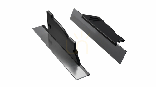 Check ALU blanking plug for LUMINES PERO LED profile black lacquered with hole right