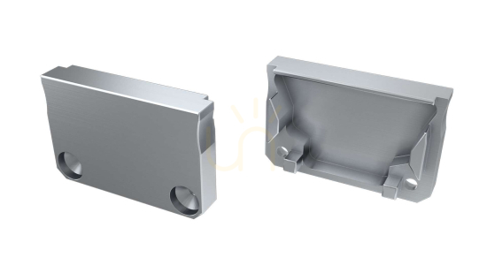 ALU blanking plug for LUMINES SILEDA LED profile silver