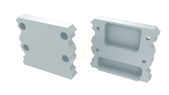 ALU blanking plug for LUMINES TALIA LED profile white