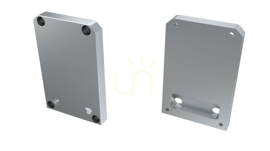 ALU-Blindstopfen für LUMINES TALIA M2 LED-Profil silber