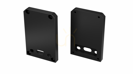 ALU blanking plug for LUMINES TALIA M2 LED profile black lacquered with hole