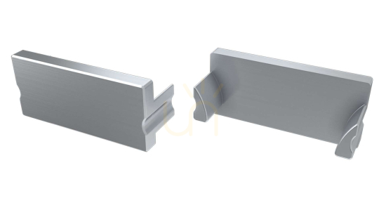 ALU blanking plug for LUMINES TERRA silver LED profile