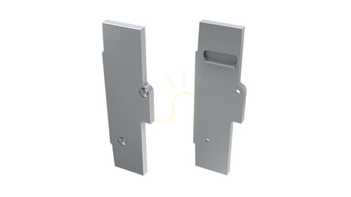 Check ALU end cap for LUMINES TIANO LED profile silver left without hole
