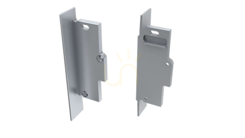 Check ALU blanking plug for LUMINES TIANO LED profile silver right for built-in with hole