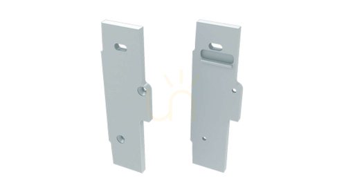 Check LUMINES TIANO aluminium end cap for LED profile, white, left, with cable hole