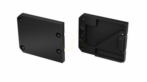 Check ALU blanking plug for LUMINES UNICO LED profile black lacquered right