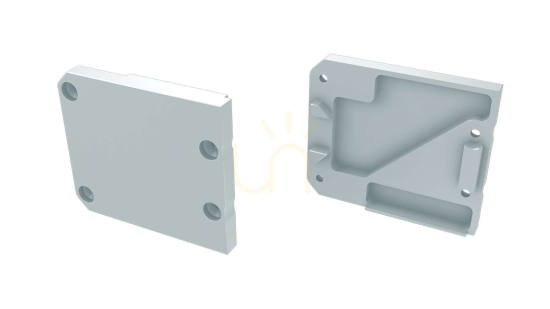ALU blanking plug for LUMINES UNICO LED profile white left