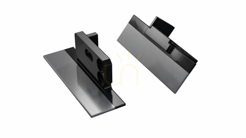 Check ALU LUMINES MONO cap black lacquered left with hole