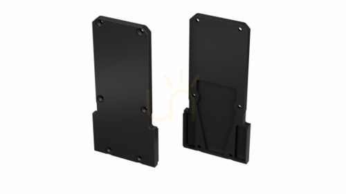 Check Lumines DOPIO and TALIA M2 aluminium end cap without hole, black lacquered 12-0000-25