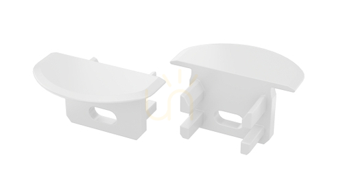 Check End cap for LUMINES U profile white with hole