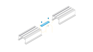 LUMINES short straight connector KPL small 4