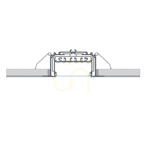 LUMINES LARGO M3 mounting profile, white lacquered, 2.02 m small 6