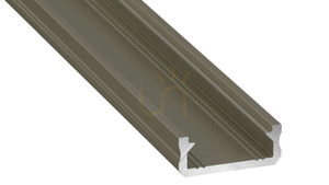 LED profile LUMINES type D inox anodized 1 m small 0