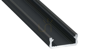 LUMINES LED profile type D black anodized 2 m small 0