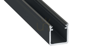 LUMINES LED profile type Y black anodized 1 m small 0