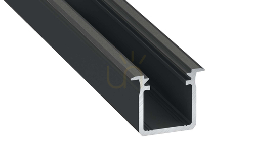 Check LUMINES LED profile type G black anodized 2 m