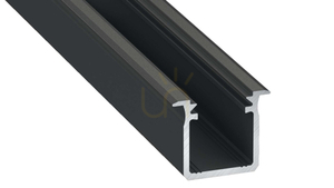 LUMINES LED profile type G black anodized 2 m small 0