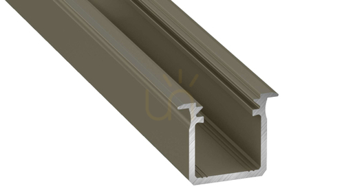 Check LED profile LUMINES type G inox anodized 2 m