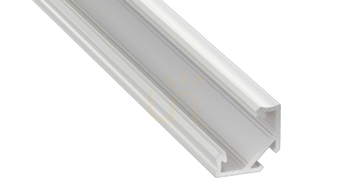 Check LED profile LUMINES type C white lacquered 1 m