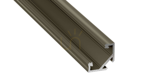Check LED profile LUMINES type C inox anodized 1 m