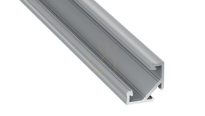 LED profile LUMINES type C silver anodized 1 m small 0