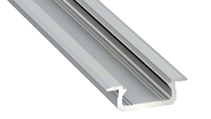 LED profile LUMINES type Z silver anodized 2 m small 0