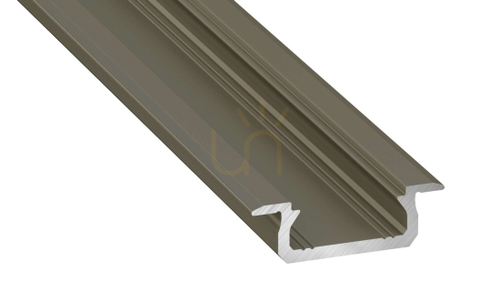 Check LED profile LUMINES type Z inox anodized 1 m
