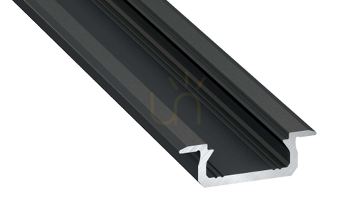 Check LED profile LUMINES type Z black anodized 2 m