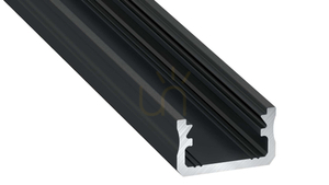 LUMINES LED profile type A black anodized 1 m small 0