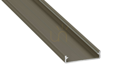 Check LED profile LUMINES type SOLIS inox anodized 1 m