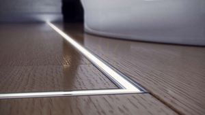 LED profile LUMINES type TERRA white lacquered 1 m small 2