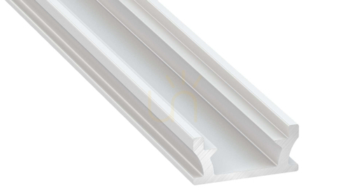 Check LED profile LUMINES type TERRA white lacquered 2 m