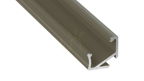 Check LED profile LUMINES type H inox anodized 2 m