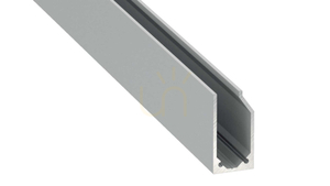 LED profile LUMINES type I6 silver anodized 2 m small 0