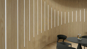 LED profile LUMINES type W white lacquered 2 m small 3
