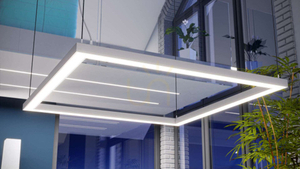 LED profile LUMINES type ILEDO white lacquered 1 m small 2