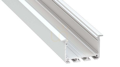 Check LED profile LUMINES type INSO white lacquered 2 m