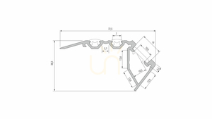 LED profile LUMINES type Scala silver anodized 2 m 1 LED profile LUMINES type Scala silver anodized 2 m small 1