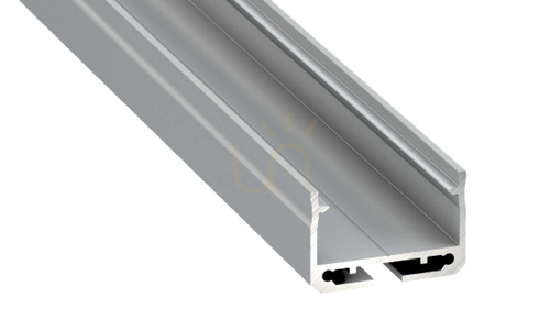 Check LED profile LUMINES type Sileda silver anodized 1 m