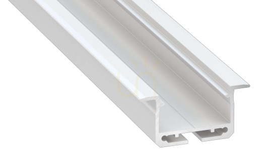 LED profile LUMINES type inSileda white lacquered 1 m